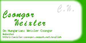 csongor weixler business card